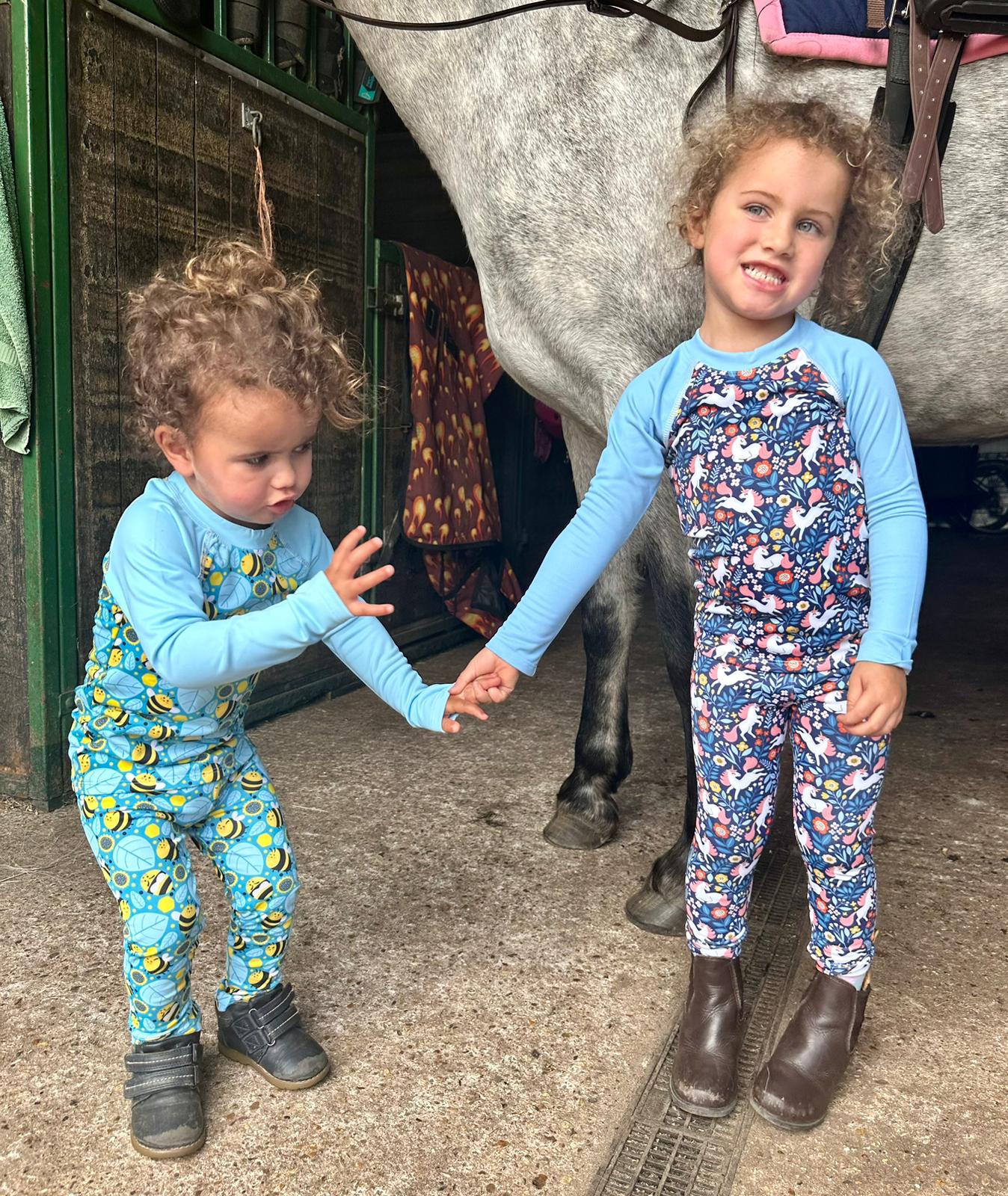 Conjunto de capa base para niños - Unicornios