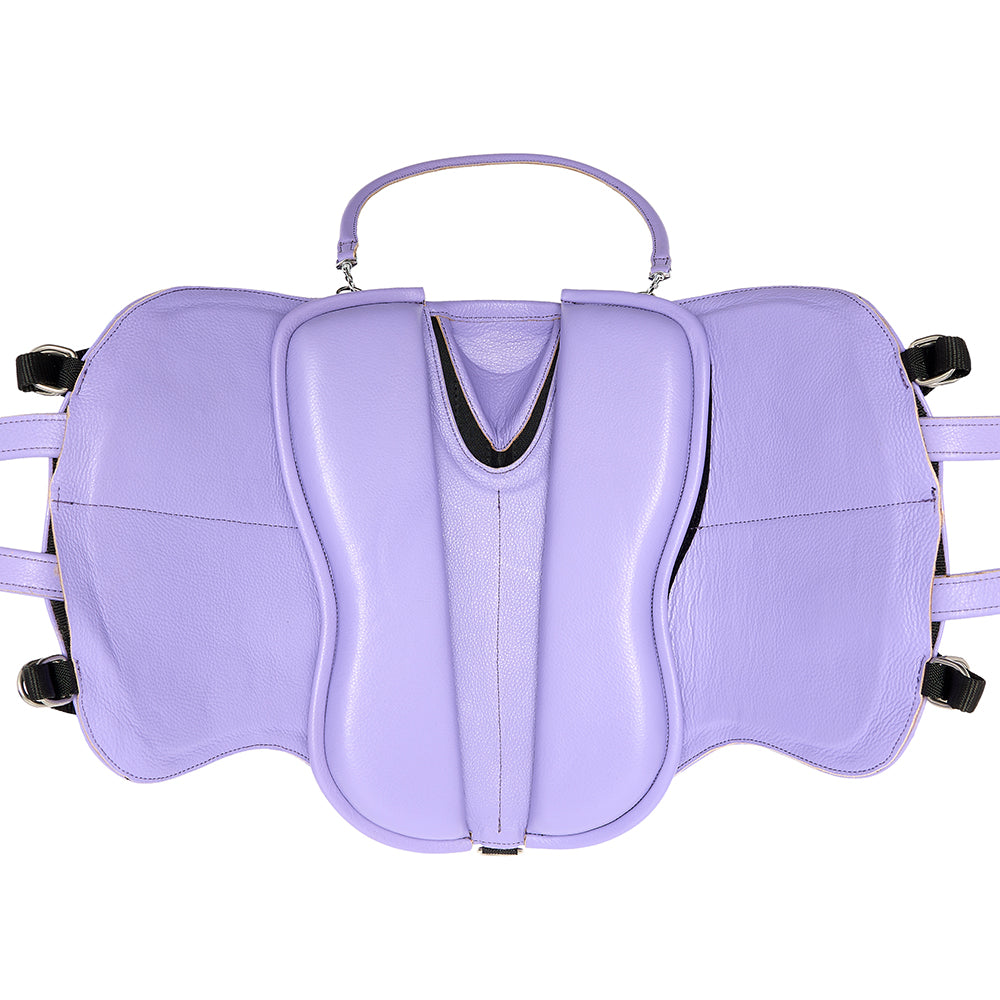 Fialové KOŽENÉ Inky Dinky Saddle® - NOVÉ - Oficiální